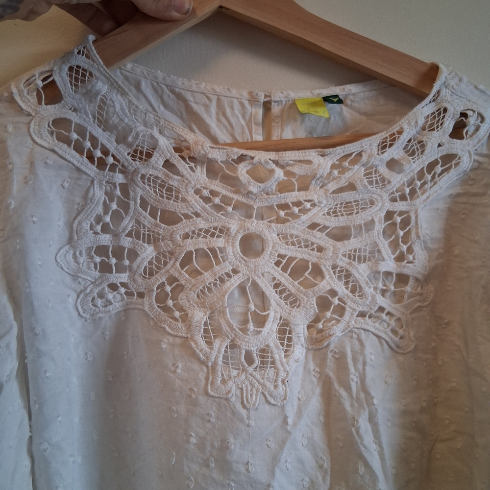 FARM Rio Large Cotton Peasant Blouse - Picture 2 of 7
